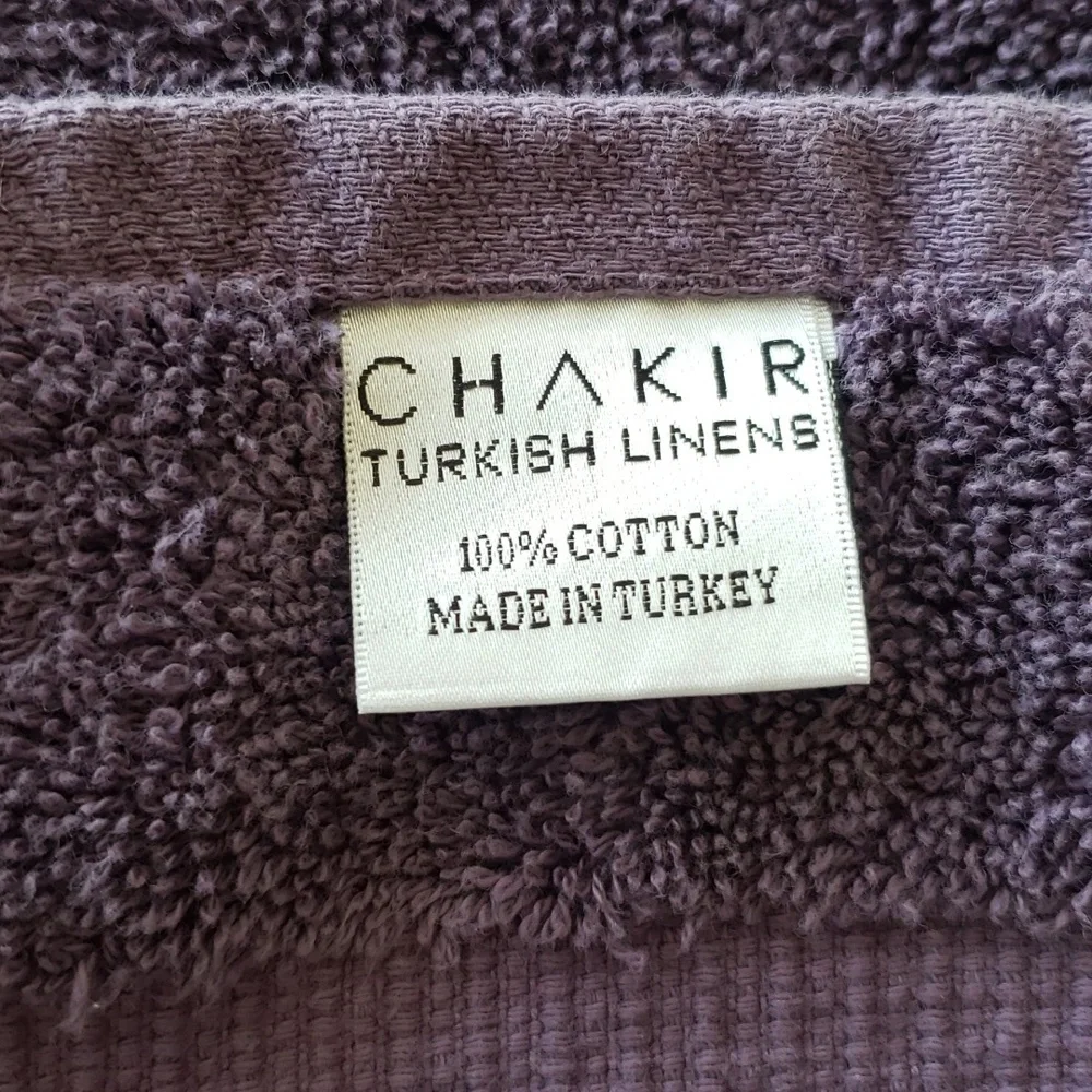 Chakir NWOT Turkish Cotton Linens Bathroom Hand Towels Set of 2